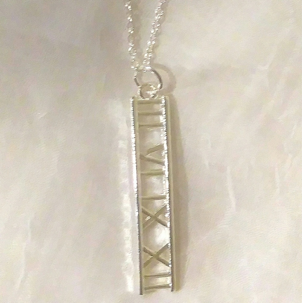 .925 Roman Numerals Necklace